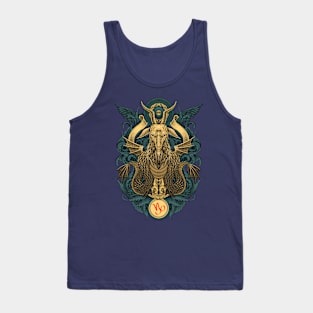 Capricorn Engraving Art Tank Top